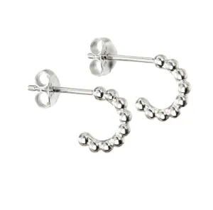 Silver Small Layering Ball 3/4 Hoops