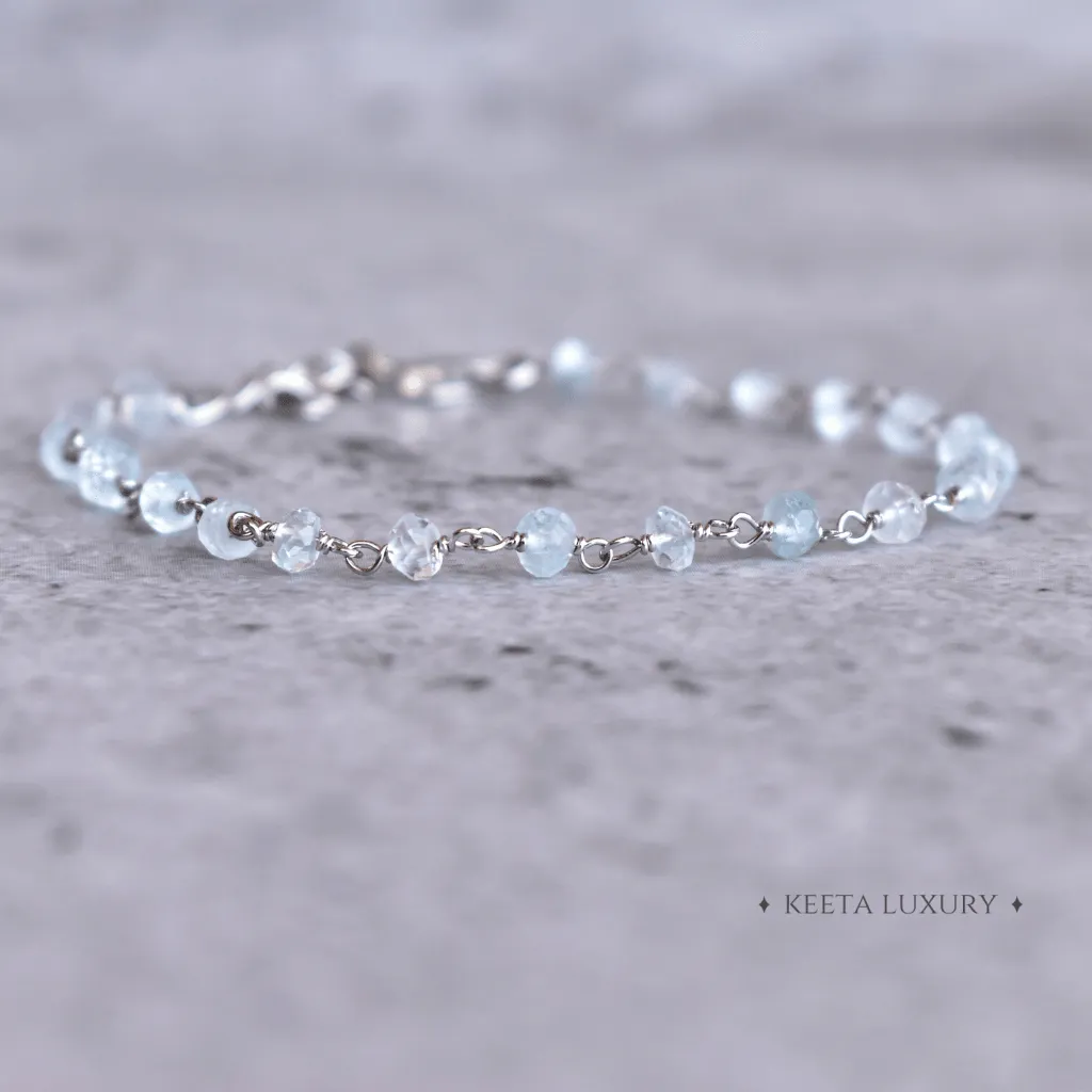 Soothing Rhythm  - Aquamarine Bracelets