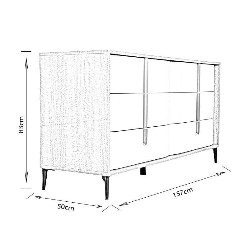 Sorrento 6 Drawer Dresser
