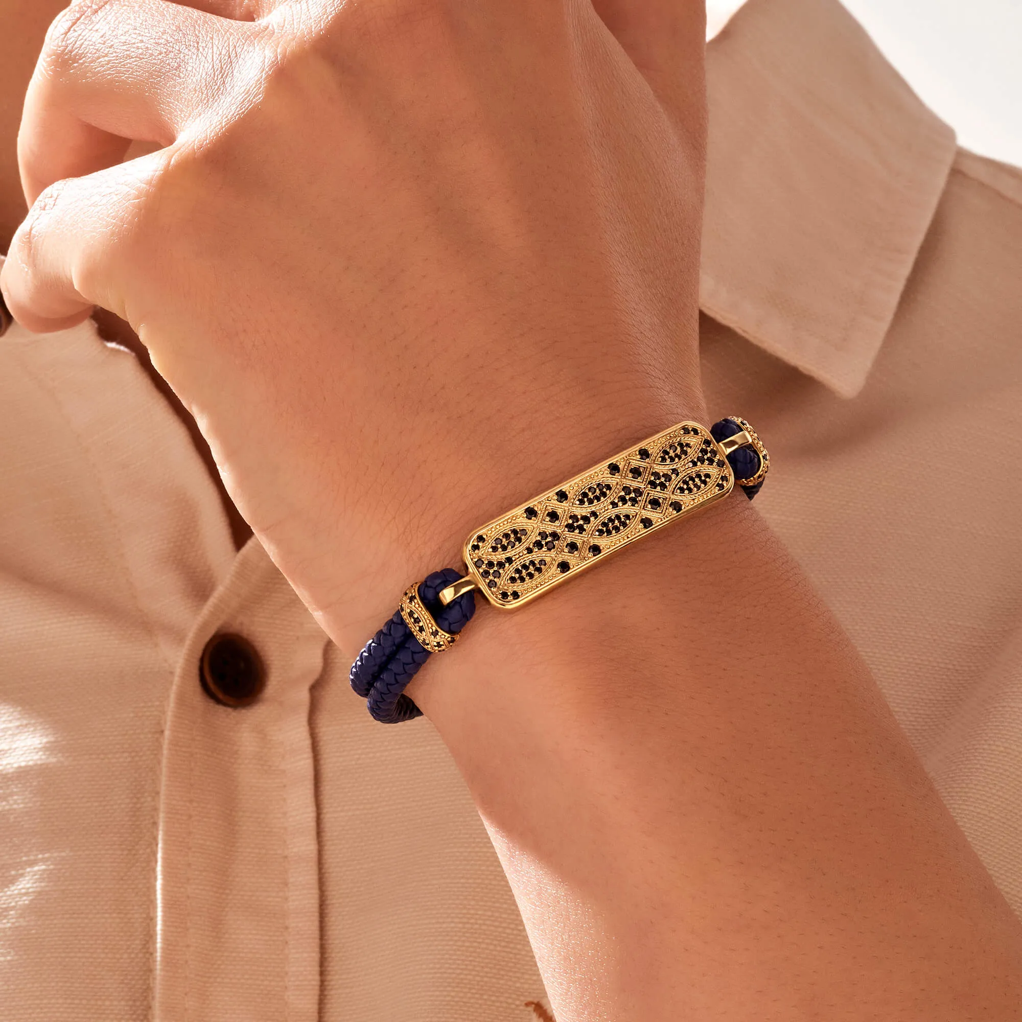 Streamline Leather Bracelet