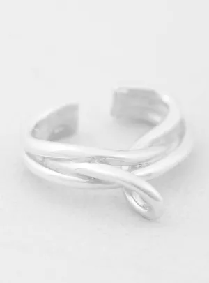 Tangle Ear Cuff Silver