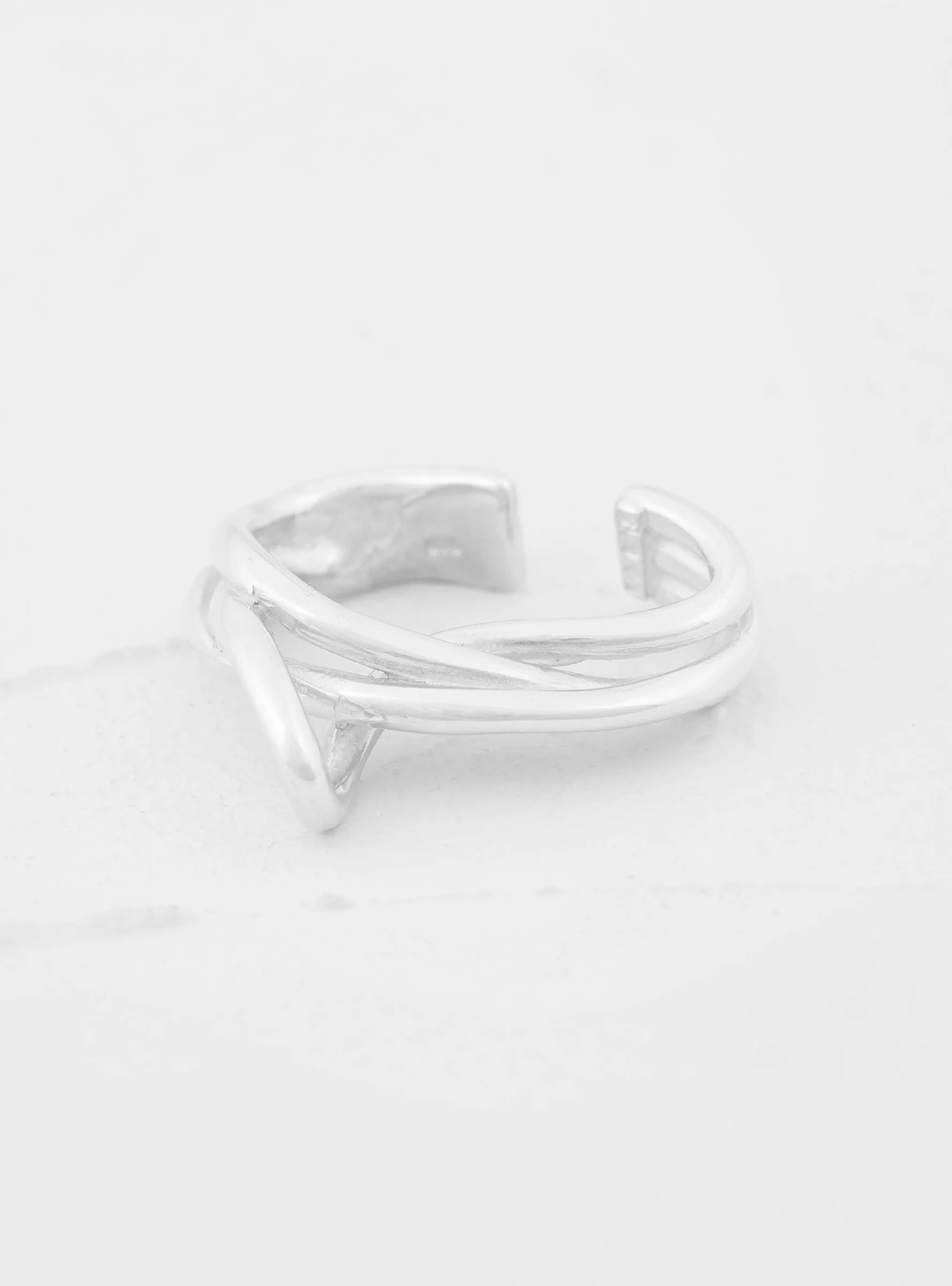 Tangle Ear Cuff Silver