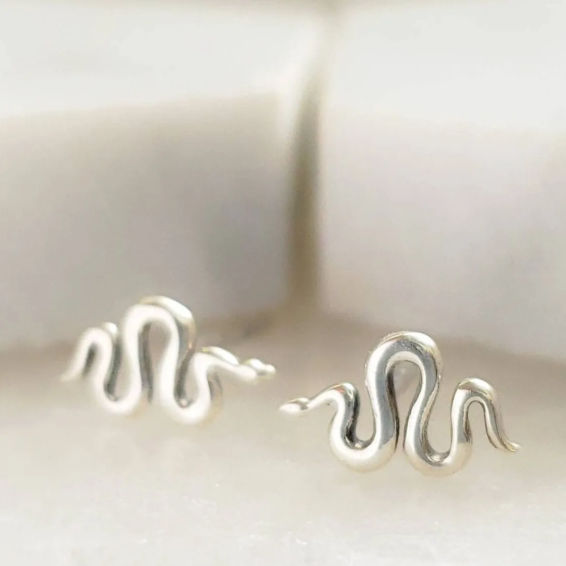 Tiny Snake Studs