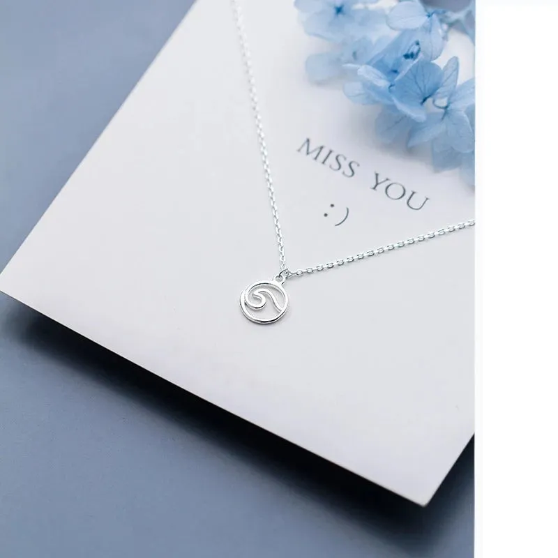 Wave Silver Necklace