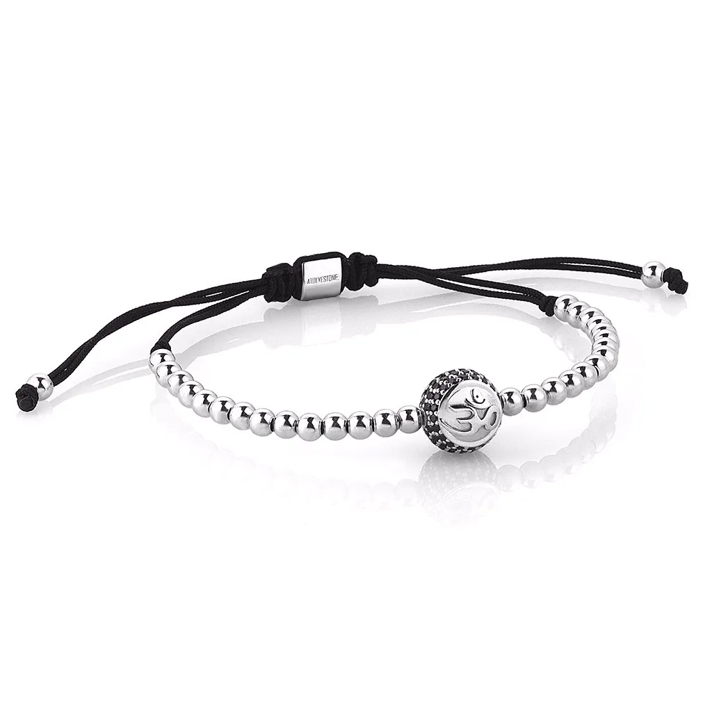 Women's Premium Solitaire Macrame - Solid Silver