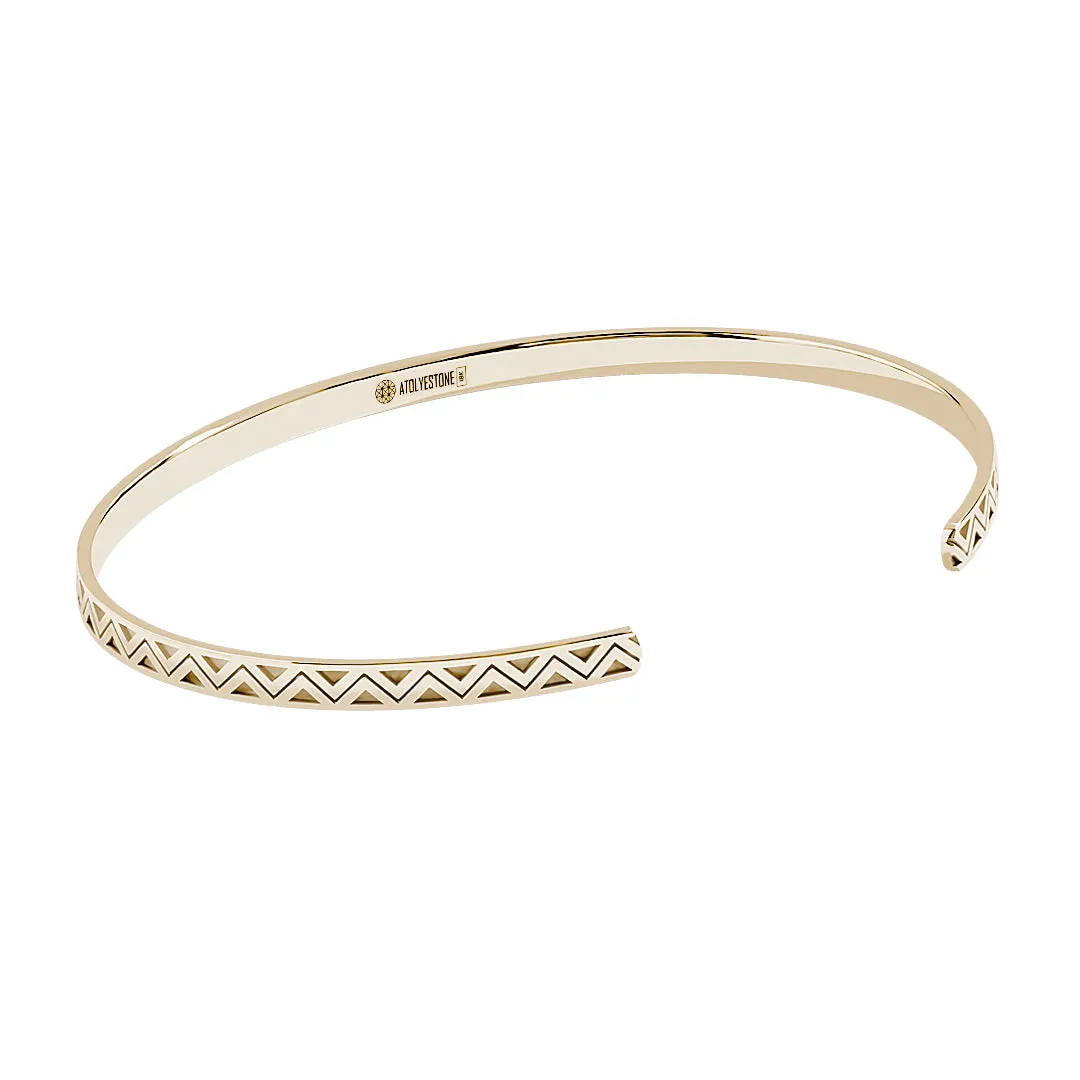 Zigzag Cuff in Gold